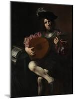 Lute Player, c.1625-26-Valentin de Boulogne-Mounted Giclee Print