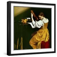 Lute Player, C. 1626-Orazio Gentileschi-Framed Giclee Print