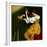 Lute Player, C. 1626-Orazio Gentileschi-Framed Giclee Print