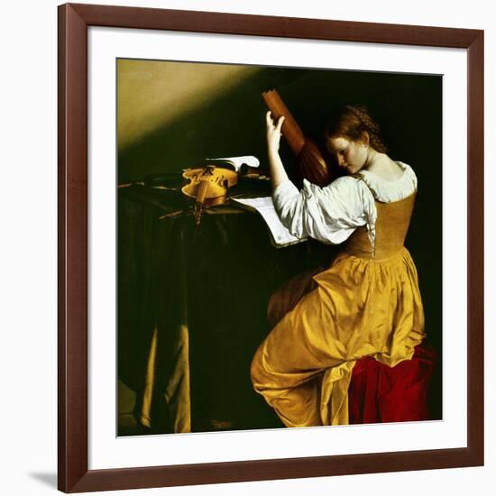 Lute Player, C. 1626-Orazio Gentileschi-Framed Giclee Print