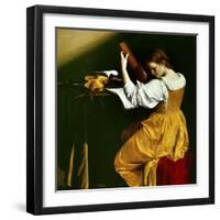 Lute Player, C. 1626-Orazio Gentileschi-Framed Giclee Print