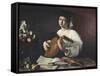 Lute-Player, C1595-Caravaggio-Framed Stretched Canvas