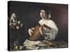 Lute-Player, C1595-Caravaggio-Stretched Canvas