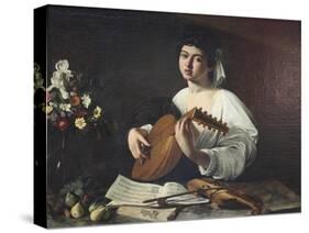 Lute-Player, C1595-Caravaggio-Stretched Canvas