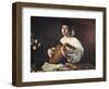 Lute-Player, C1595-Caravaggio-Framed Giclee Print