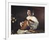 Lute-Player, C1595-Caravaggio-Framed Giclee Print