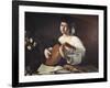 Lute-Player, C1595-Caravaggio-Framed Giclee Print