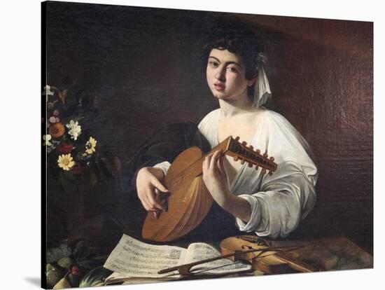 Lute-Player, C1595-Caravaggio-Stretched Canvas