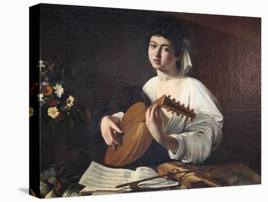 Lute-Player, C1595-Caravaggio-Stretched Canvas