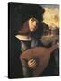 Lute Player, John Cariani-null-Stretched Canvas