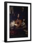 Lute Player with Vanitas Symbols-Luigi Miradori-Framed Giclee Print