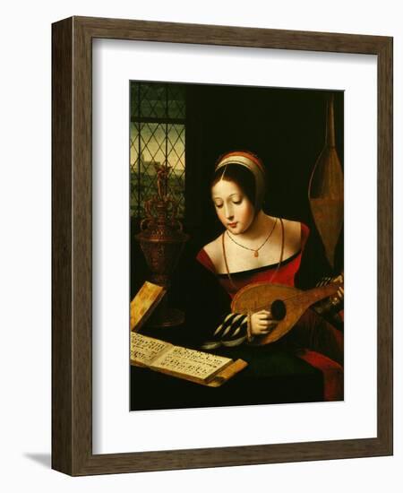 Lute Player-Master of the Half-Length Portraits-Framed Premium Giclee Print