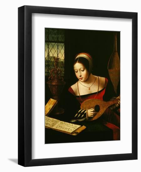 Lute Player-Master of the Half-Length Portraits-Framed Premium Giclee Print