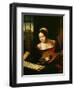 Lute Player-Master of the Half-Length Portraits-Framed Premium Giclee Print