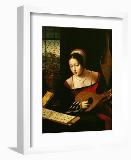 Lute Player-Master of the Half-Length Portraits-Framed Premium Giclee Print