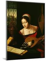 Lute Player-Master of the Half-Length Portraits-Mounted Premium Giclee Print
