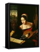 Lute Player-Master of the Half-Length Portraits-Framed Stretched Canvas