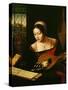 Lute Player-Master of the Half-Length Portraits-Stretched Canvas