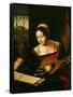Lute Player-Master of the Half-Length Portraits-Framed Stretched Canvas