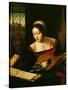 Lute Player-Master of the Half-Length Portraits-Stretched Canvas