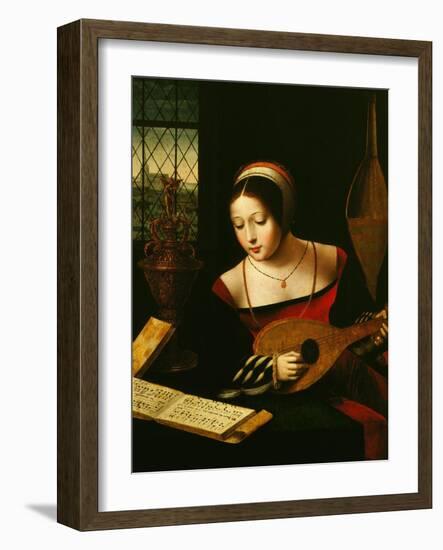 Lute Player-Master of the Half-Length Portraits-Framed Giclee Print