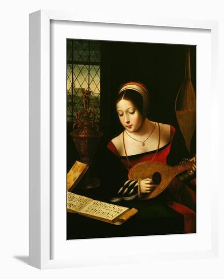 Lute Player-Master of the Half-Length Portraits-Framed Giclee Print