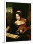 Lute Player-Master of the Half-Length Portraits-Framed Giclee Print