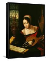 Lute Player-Master of the Half-Length Portraits-Framed Stretched Canvas