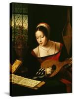 Lute Player-Master of the Half-Length Portraits-Stretched Canvas