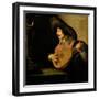 Lute Player-Jan Van Bijlert-Framed Art Print