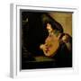 Lute Player-Jan Van Bijlert-Framed Art Print