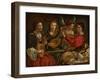 Lute Players and an Angel (Oil on Canvas)-Pietro Paolini-Framed Giclee Print