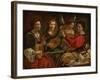 Lute Players and an Angel (Oil on Canvas)-Pietro Paolini-Framed Giclee Print