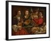 Lute Players and an Angel (Oil on Canvas)-Pietro Paolini-Framed Giclee Print