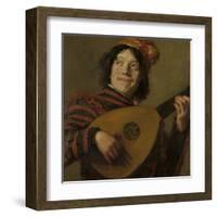 Lute Players, the Fool-Frans Hals-Framed Art Print