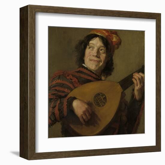 Lute Players, the Fool-Frans Hals-Framed Art Print