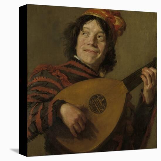 Lute Players, the Fool-Frans Hals-Stretched Canvas
