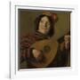 Lute Players, the Fool-Frans Hals-Framed Art Print