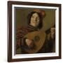 Lute Players, the Fool-Frans Hals-Framed Art Print