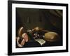 Lutes and Violin on a Table, a Curtain to the Right-Evaristo Baschenis-Framed Giclee Print