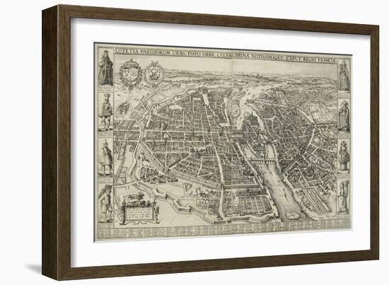 Lutetia parisiorum urbs. 1618-C. Visscher-Framed Giclee Print