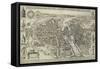 Lutetia parisiorum urbs. 1618-C. Visscher-Framed Stretched Canvas