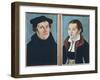 Luther and His Wife Katharina Von Bora-Lucas Cranach the Elder-Framed Art Print