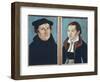 Luther and His Wife Katharina Von Bora-Lucas Cranach the Elder-Framed Art Print