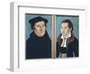 Luther and His Wife Katharina Von Bora-Lucas Cranach the Elder-Framed Art Print