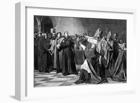 Luther at the Diet of Worms, 1882-Emile Delperee-Framed Giclee Print