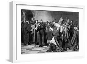 Luther at the Diet of Worms, 1882-Emile Delperee-Framed Giclee Print