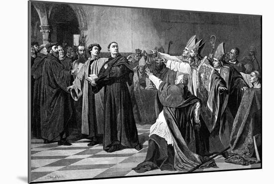 Luther at the Diet of Worms, 1882-Emile Delperee-Mounted Giclee Print