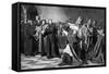 Luther at the Diet of Worms, 1882-Emile Delperee-Framed Stretched Canvas