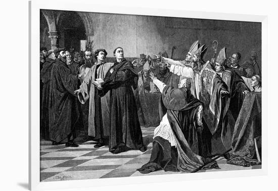 Luther at the Diet of Worms, 1882-Emile Delperee-Framed Giclee Print